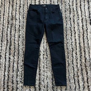 Mother High Waisted Looker Jeans in Black